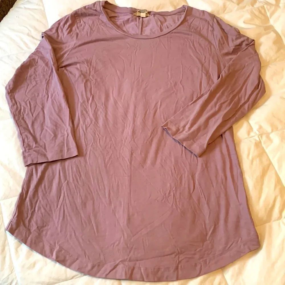 DULUTH TRADING CO., 3/4 length sleeve T shirts,  Pima cotton/ spandex